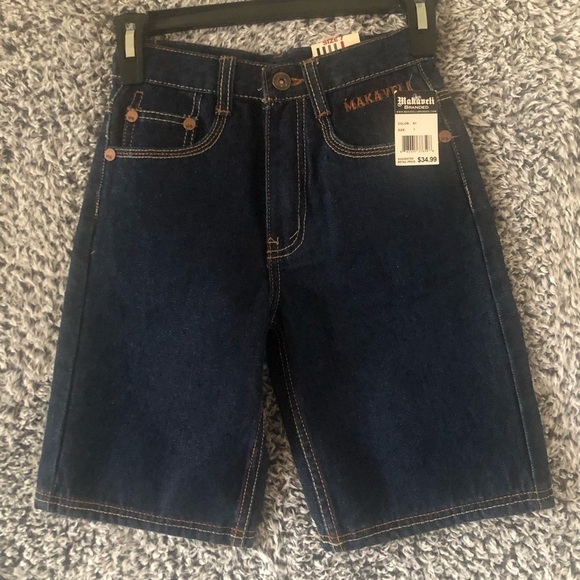 Beautiful Boys Jeans Short With embroidery New With Tag Size 7 - Picture 2 of 6
